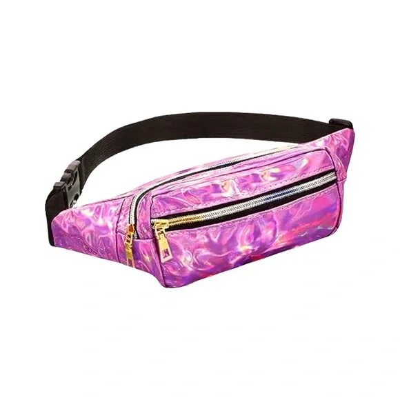 PINK VS HOLOGRAPHIC SLING BAG Let main image 4